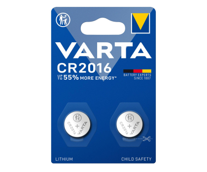 Bateria lub akumulatorek VARTA Litowe Baterie Pastylkowe CR2016 (2 szt.) 6016101402